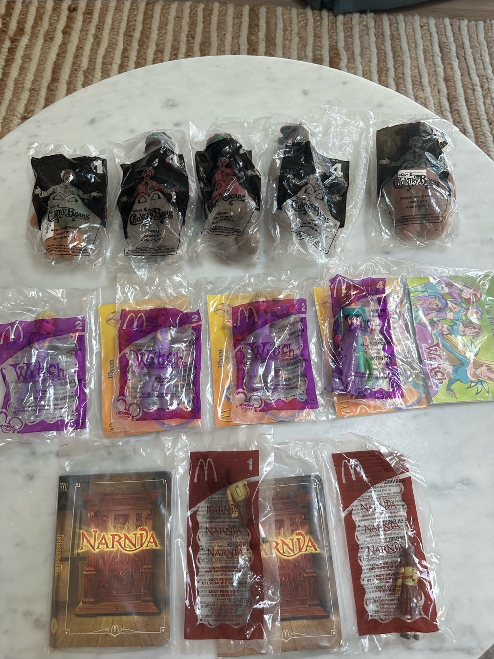 Vintage Disney’s the W.i.t.c.h., Narnia, & Country Bears McDonald's Toys